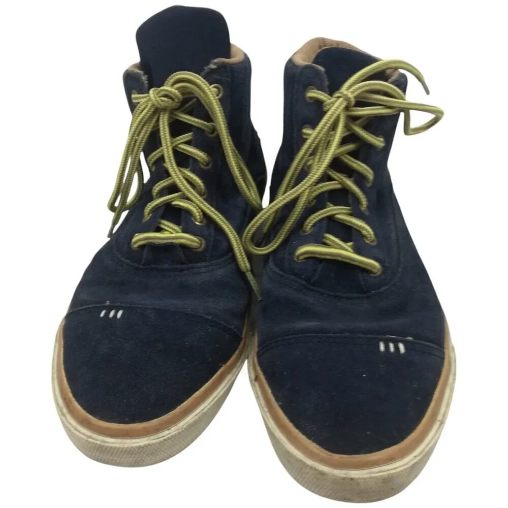 Radii High Top Suede Tennis Shoes Boots Size 10 Blue Brown Skateboard Napoli Mid